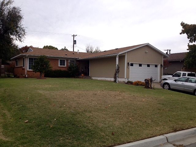 Front of house in fall