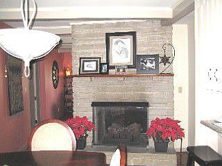 Dining room -fireplace