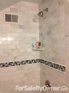 Upstairs guest bathroom shower