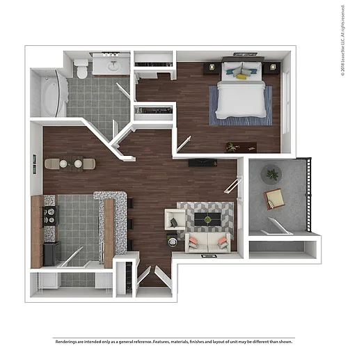 Floor plan One Bedroom