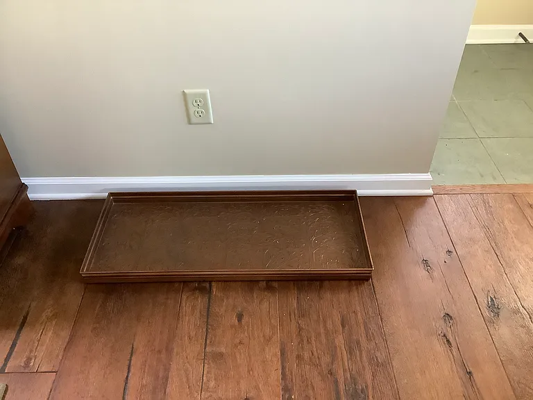 Boots and shoes tray.