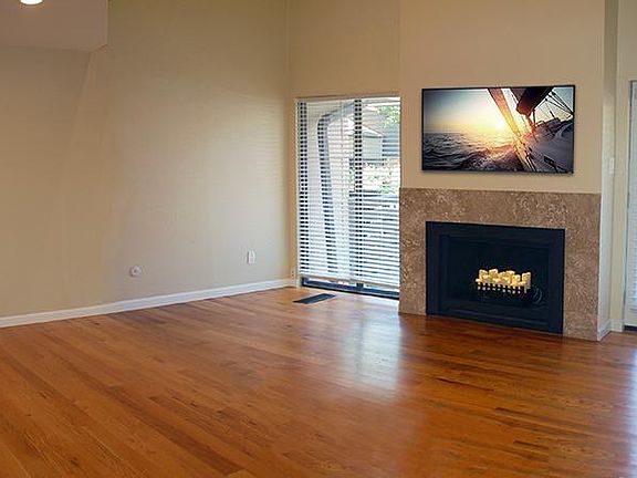 Built in electrical above fireplace allows for easy TV install with no wires showing