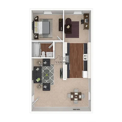 Floor plan SMG 1x1
