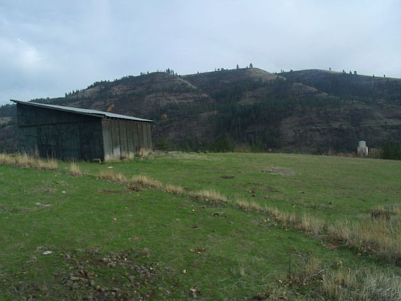 level lot at top of hillside