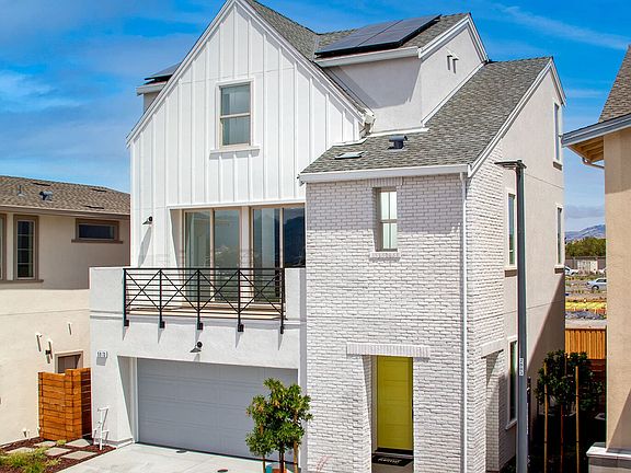 Elevation C of the Exterior Rendering of Residence Two at Melrose in Dublin, CA by Brookfield Reside