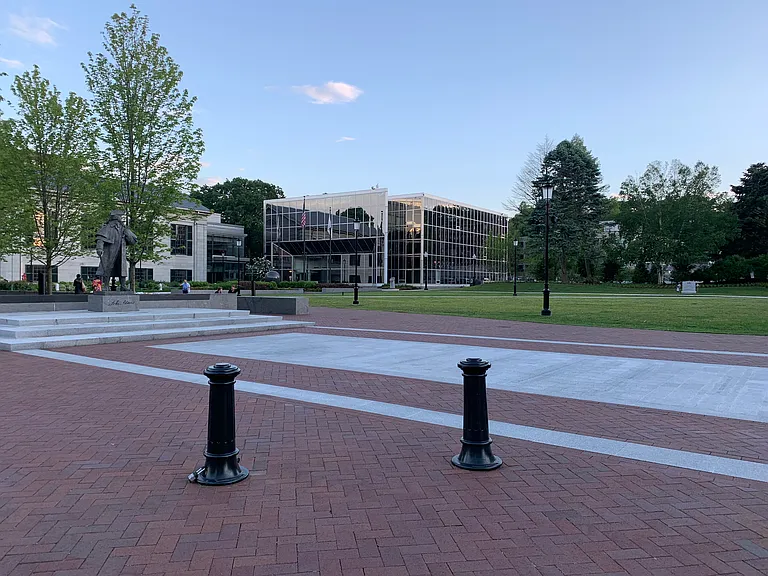 City hall, The T state is right next to it