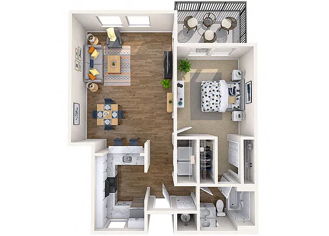 Floor plan 1x1 Jr