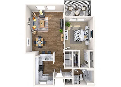 Floor plan 1x1 Jr