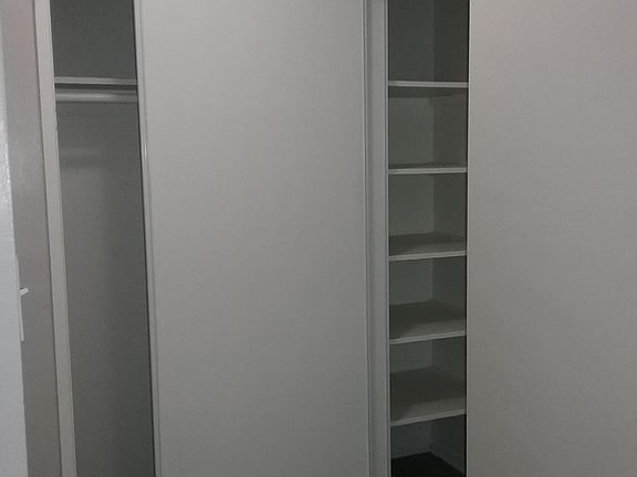 Hall closet and linen closet