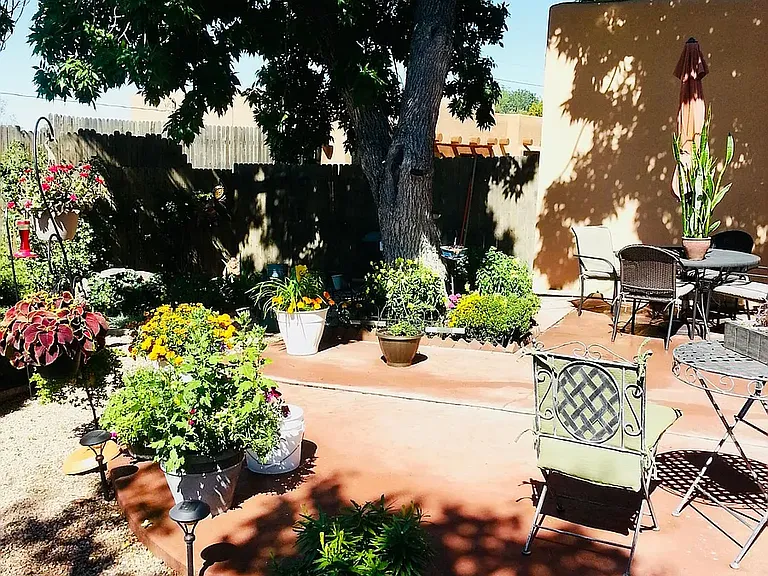 Enclosed back patio ready to be enjoyed