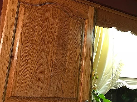 New oak cabinets