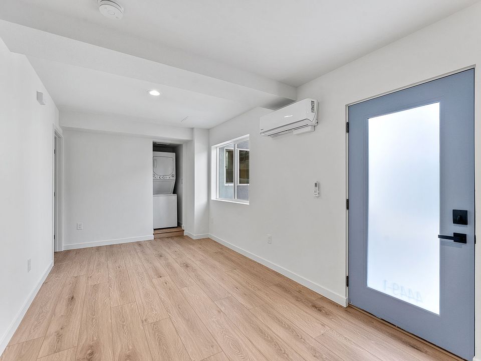 Living room and washer and dryer