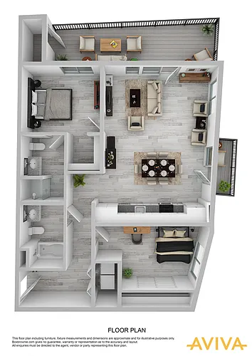 Floor plan 2 Bedroom B