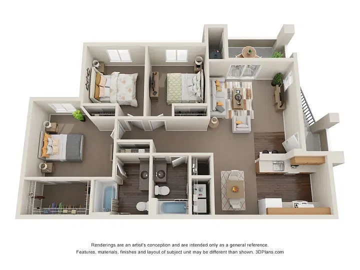 Floor plan 3 Bedroom
