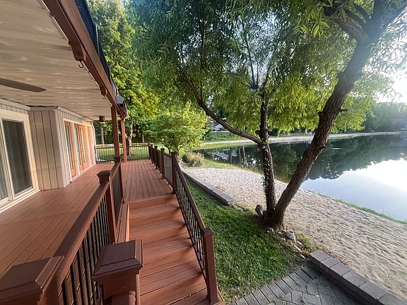 Back of the house with the private beach