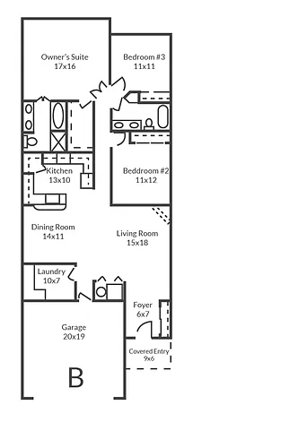 Floor plan 114 B Clubhouse