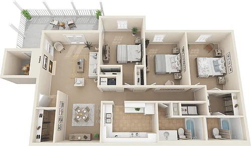 Floor plan Seagrove Renovated