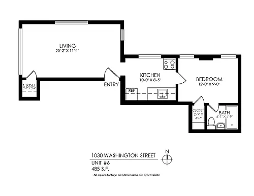 Floor plan 1 Bedroom