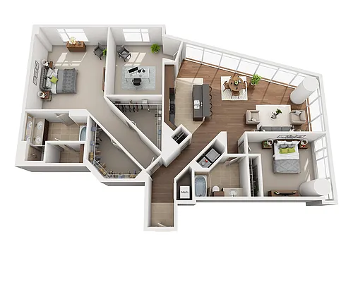 Floor plan Plan P (B2AD)