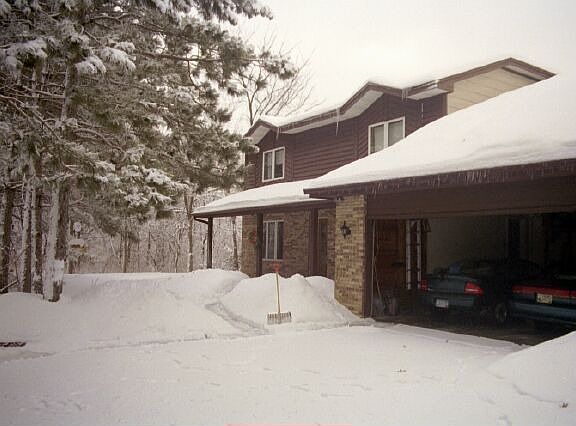 Front yard in winter