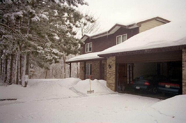 Front yard in winter