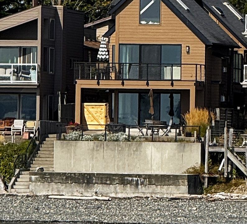Waterfront side of the property.
