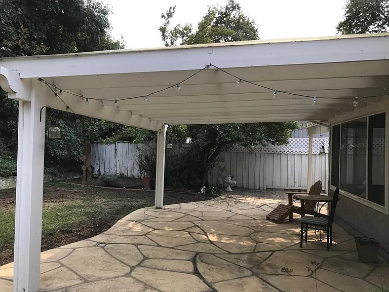 Back yard of the property