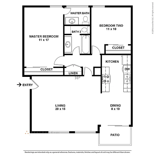 Floor plan 2X15M