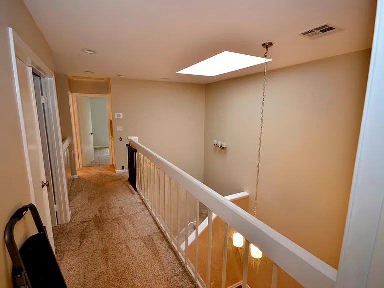 Upstairs walkway and stairwell