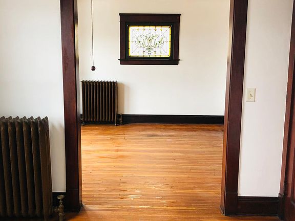 view from sitting room to living room