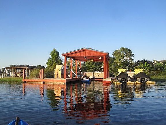 Boat dock on Butler Chain of Lakes