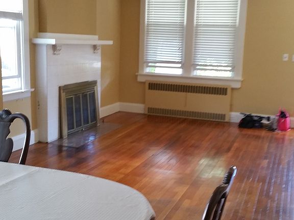 Living room with fireplace