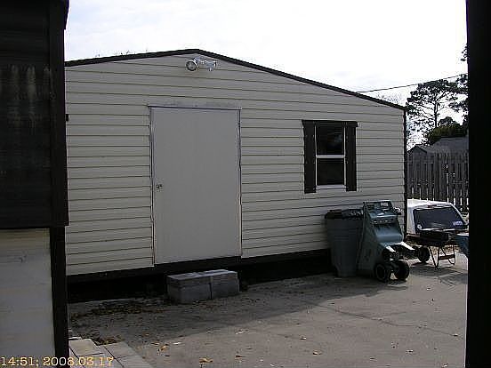 Large shed in back yard