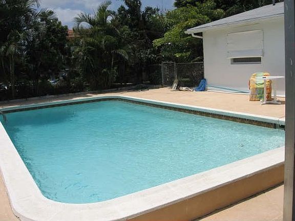 Fenced yard with room for swing set and pets 