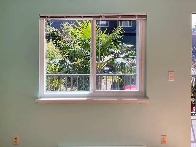 Dining window with view to gardens