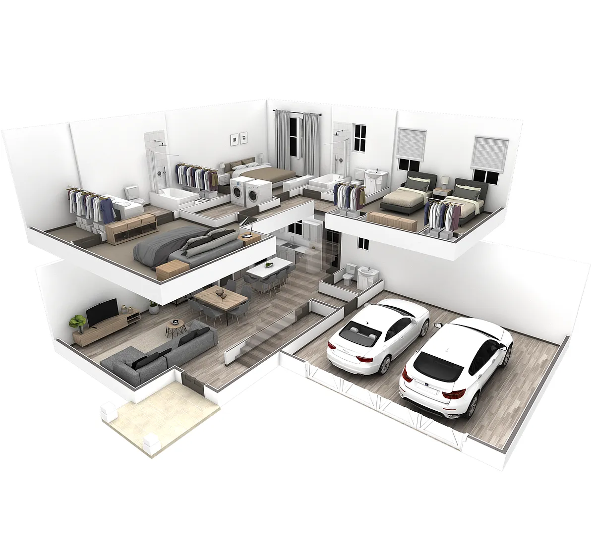 Floor plan 3BR Vista