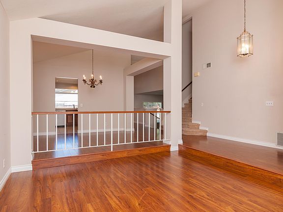 Living room and dining room
