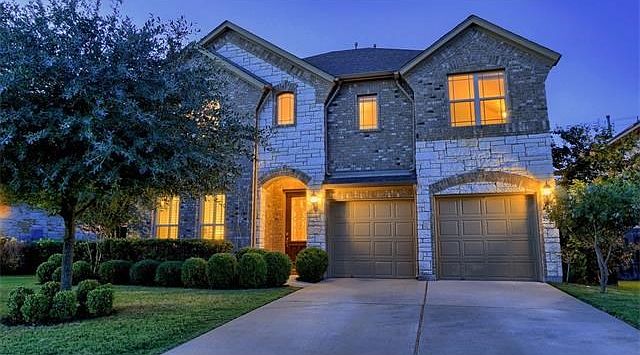 Twilight view front of home