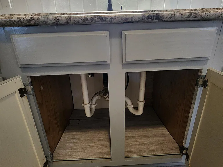 Under kitchen sink