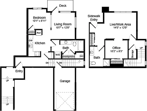 Floor plan Live Work 1 - Phase III