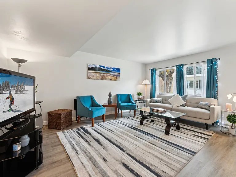 Spacious downstairs living room.