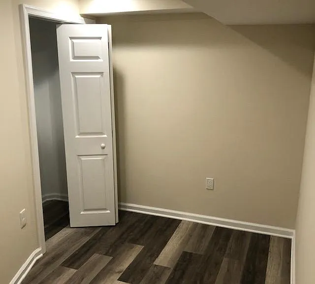 interior bedroom and closet