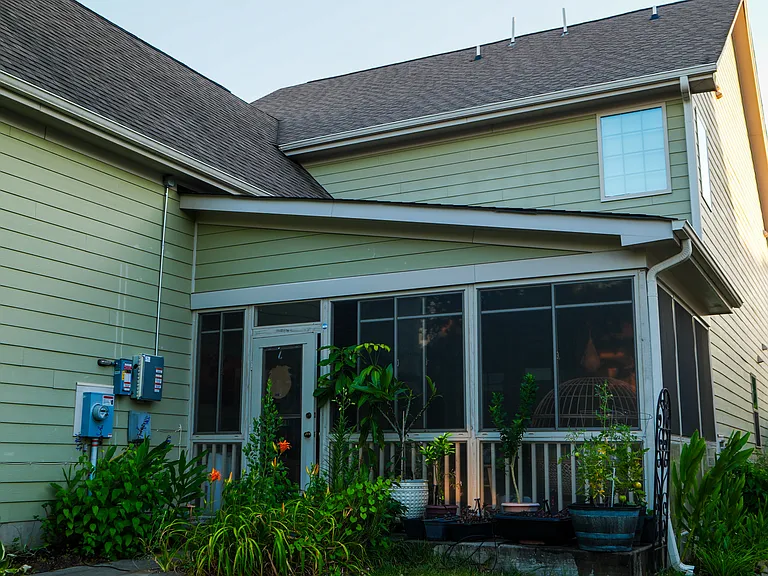 Screened Porch from backyard