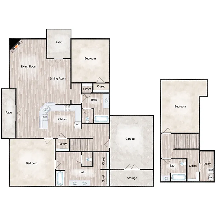 Floor plan 3B3B