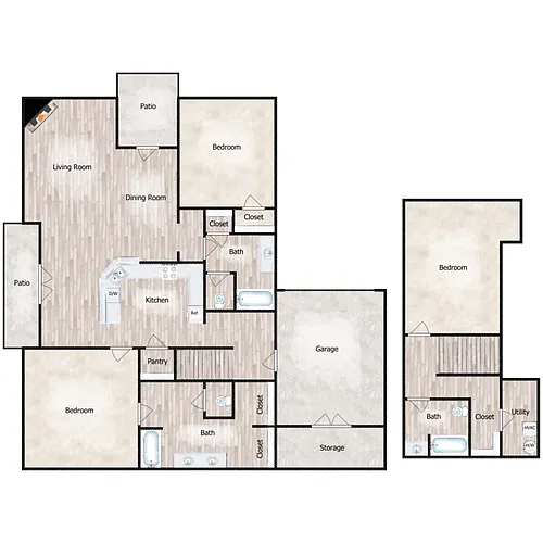 Floor plan 3B3B