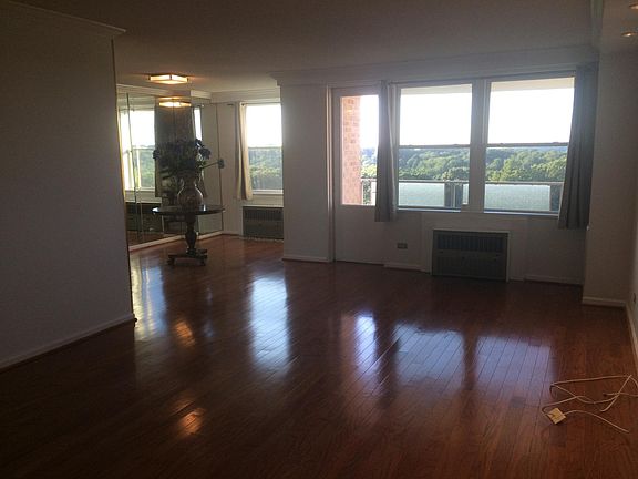 View of living room and balcony