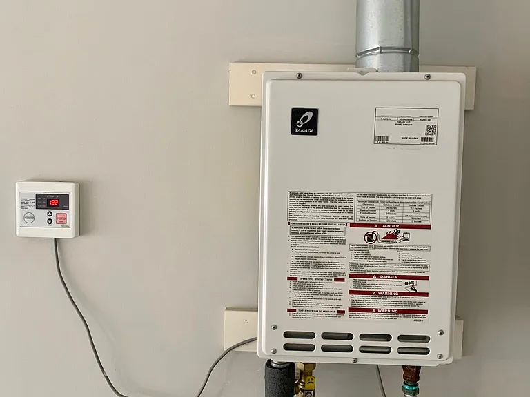 Tankless water heater. Never run out of hot water and significant reduction in gas bill.......