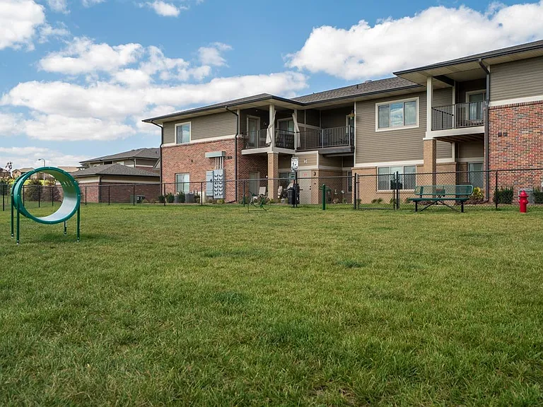 Our private dog park is perfect for letting your furry family members exercise and play.