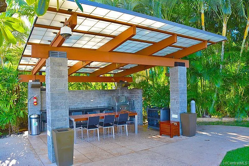 Poolside Trellis-Covered BBQ Cabanas - 1200 Queen Emma St #2406