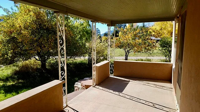 Covered sitting porch